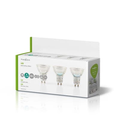 LED-Lampe, GU10 | Par 16 | 4 W | 230 lm | Pakke med 3