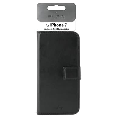 Puro Milano etui til iPhone 6/7/8/SE Gen. 2 (sort)