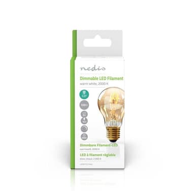 Dimbar LED-lampe retro filament, E27 | A60 | 3 W | 100 lm