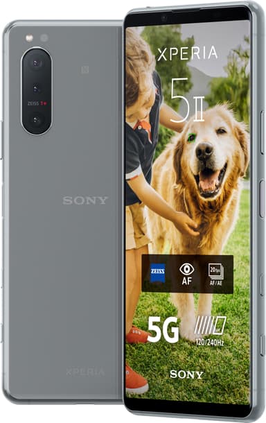 Sony Xperia 5 II 5G smarttelefon (grå) Mobiltelefon Elkjøp Xperia 5 II | Kompakt Android smarttelefon fra Sony | Sony NO