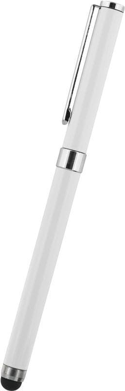 Stylus penn for touchskjermer, kulepenn med svart blekk, hvit