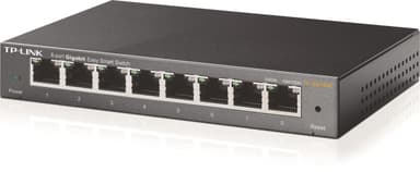 TP-LINK, nätverksswitch, Easy smart 8x10/100/1000Mbps, RJ45, metall