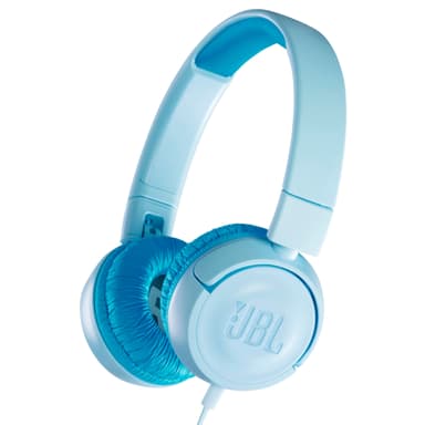 JBL Jr. 300 on ear hodetelefoner (isblå) Hodetelefoner Hodetelefoner barn Elkjøp