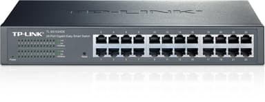TP-LINK, nettverksswitch, 24-ports 10/100/1000Mbps, RJ45, svart