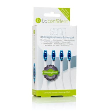 4-pack Sonic Tannbørstehoder Whitening Hvit