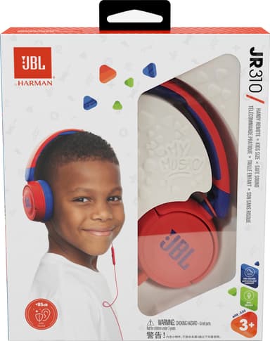 JBL Jr. 310 on-ear hodetelefoner (rød)