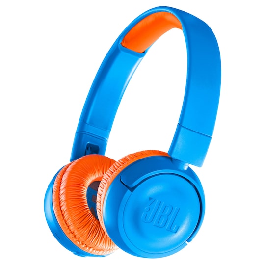 JBL Jr. 300BT trådløse on-ear hodetelefoner (blå)