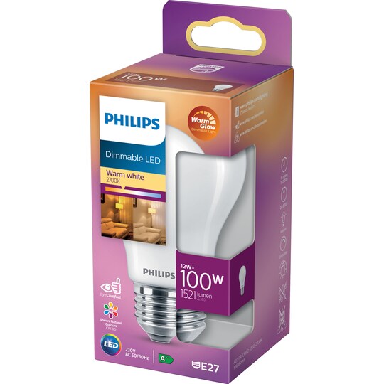 Philips LED-lyspære 12W E27