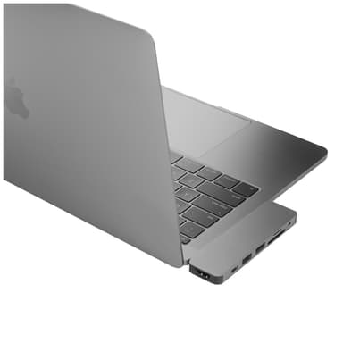 Hyperdrive Solo 7-i-1 multiadapter for MacBook (grå)