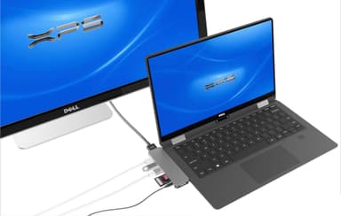Hyperdrive Solo 7-i-1 multiadapter for MacBook (grå)