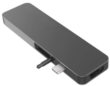 Hyperdrive Solo 7-i-1 multiadapter for MacBook (grå)