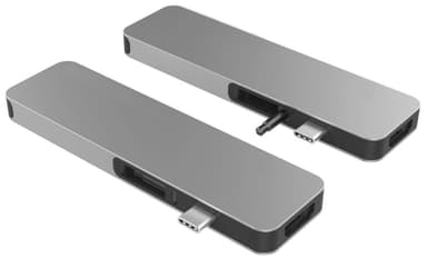 Hyperdrive Solo 7-i-1 multiadapter for MacBook (grå)