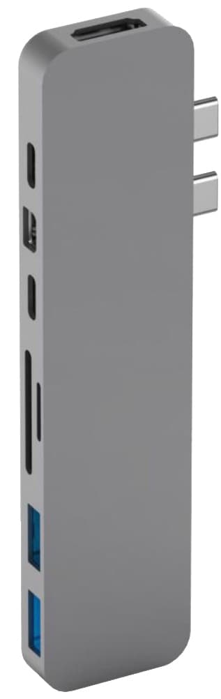 Hyperdrive 8-i-1 Pro dockingstasjon til MacBook (grå)