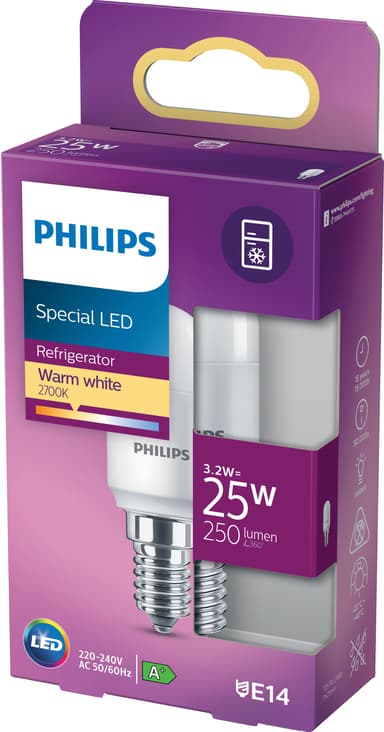 Philips LED-lyspære 2,6W E14