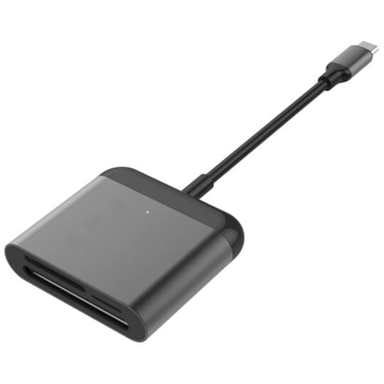 HyperDrive USB-C Pro 3-i-1 kortleser (sort)
