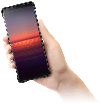 Sony Xperia 5 II Style Cover deksel med stativ (sort)