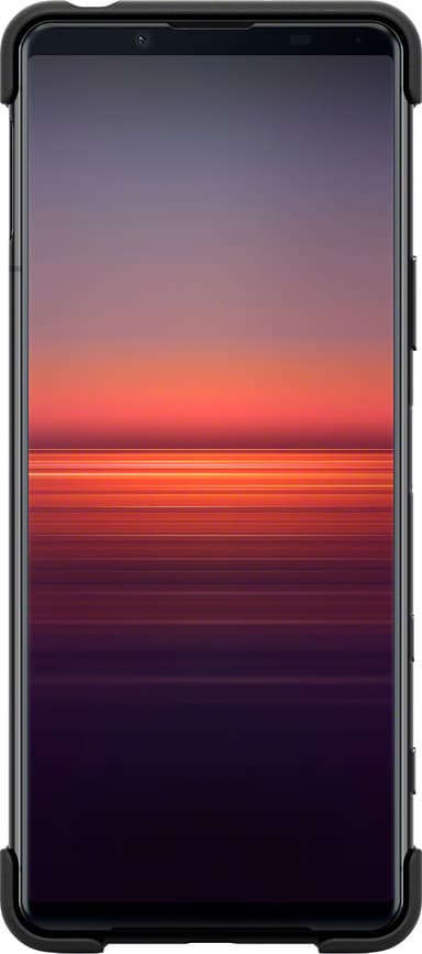 Sony Xperia 5 II Style Cover deksel med stativ (sort)