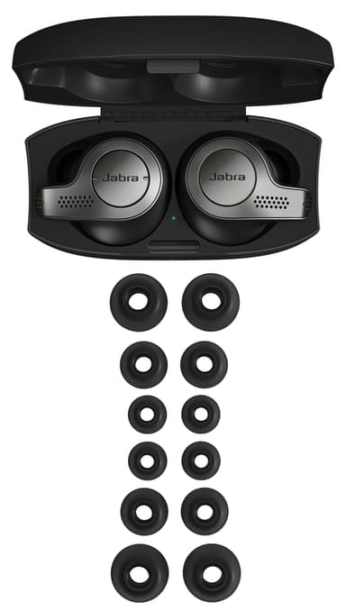 Jabra Elite 65t helt trådløse in-ear hodetelf. (sort)