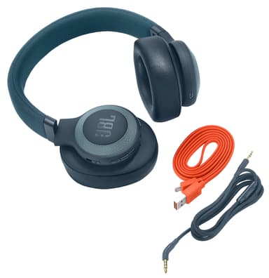 JBL E65BT trådløse around-ear hodetelefoner (blå)