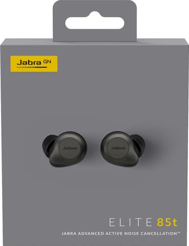 Jabra Elite 85T helt trådløse hodetelefoner (sort/titan)