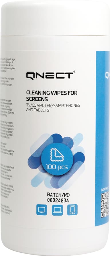 Qnect Leaning våtservietter (100 stk, størrelse L)