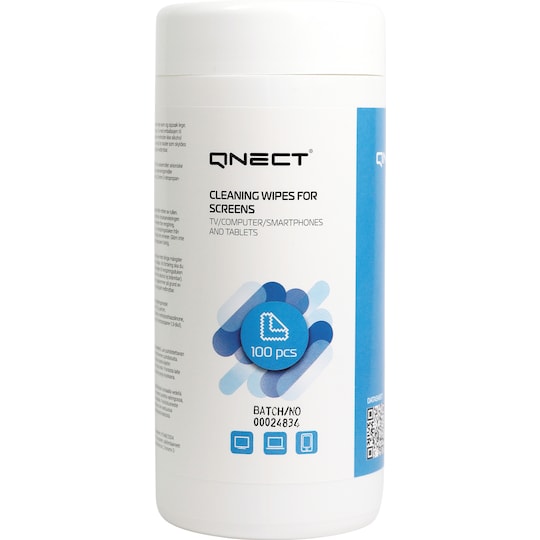 Qnect Leaning våtservietter (100 stk, størrelse L)