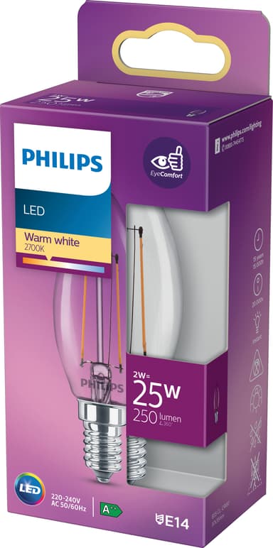 Philips LED-lyspære 25W E14