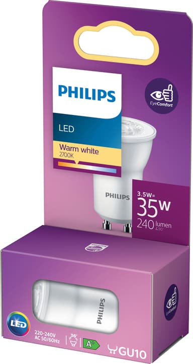 Philips LED-spotlys 3,5W GU10