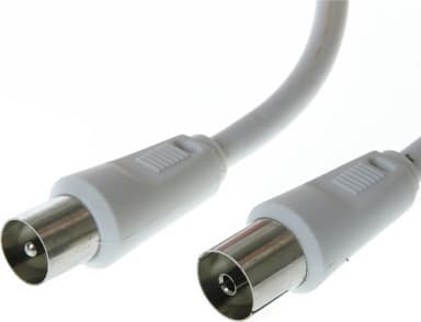 Qnect antennekabel 90dB 100Hz (hvit/20m)