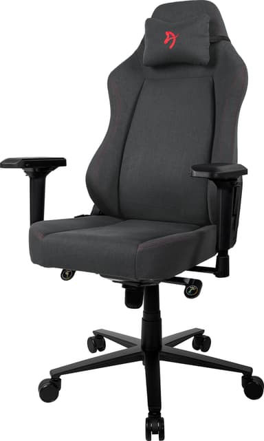 Arozzi Primo Woven Fabric gamingstol (sort/grå med rød logo)