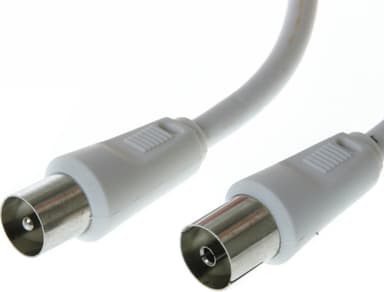 Qnect antennekabel 90dB 100Hz (hvit/15m)