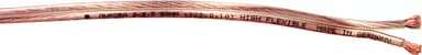 Qnect høyttalerkabel 2 stk. 1,5 mm² (100 m/ gjennomsiktig)