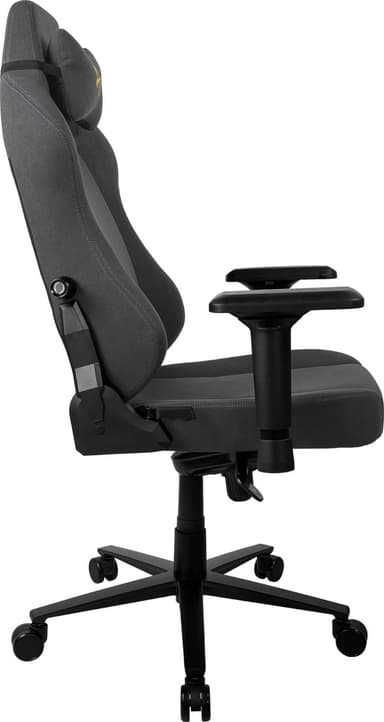 Arozzi Primo Woven Fabric gamingstol (sort/grå med gullfarget logo)