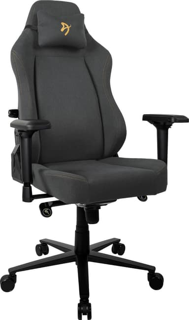 Arozzi Primo Woven Fabric gamingstol (sort/grå med gullfarget logo)