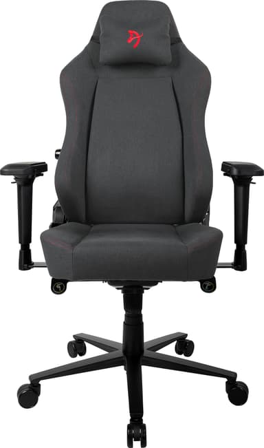 Arozzi Primo Woven Fabric gamingstol (sort/grå med rød logo)