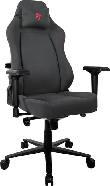 Arozzi Primo Woven Fabric gamingstol (sort/grå med rød logo)