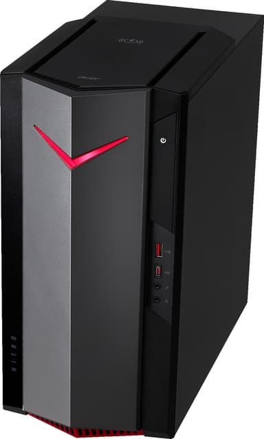 Acer Nitro 50 N50 610 stasjonær gaming PC Gaming PC Acer Nitro N50 stasjonær gaming PC Stasjonær PC Elkjøp
