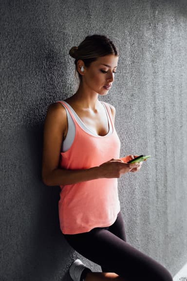 JBL Reflect Mini helt trådløse in-ear hodetelefoner (hvit)