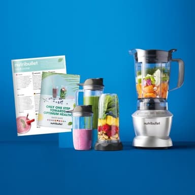 NutriBullet Blender Combo 1200W (Grey, 11 deler, Mixer/Blender) Elkjøp