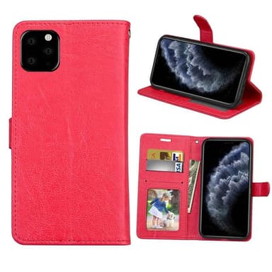 Lommebokdeksel 3-kort Apple iPhone 12 Pro Max (6.7")  - RØD