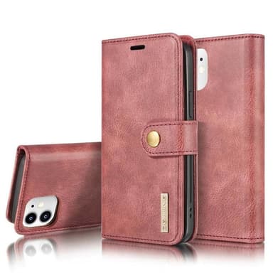 Mobil lommebok DG-Ming 2i1 Apple iPhone 12 mini (5.4 ")  - RØD