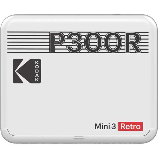 Kodak Mini 3 Plus Retro fotoskriver (hvit)