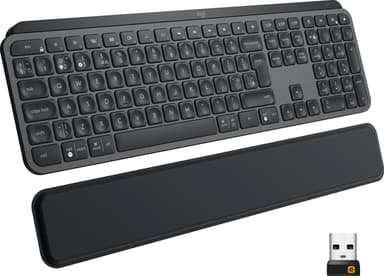 Logitech MX Keys Plus trådløst tastatur (graphite black)