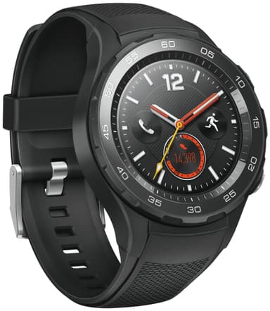 Huawei Watch W2 smartklokke 4G/LTE versjon (sort)