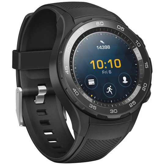 Huawei Watch W2 smartklokke 4G/LTE versjon (sort)