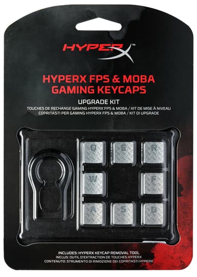 HyperX gaming keycaps (titanium)