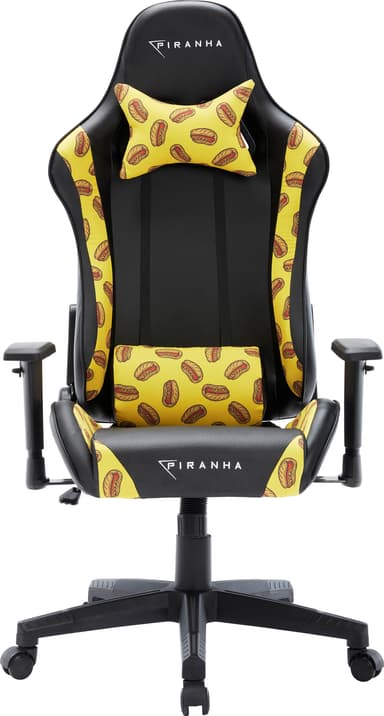 Piranha Bite gamingstol (hot dogs design)