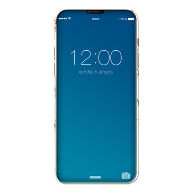 iDeal Fashion deksel for iPhone X (carrara gull)