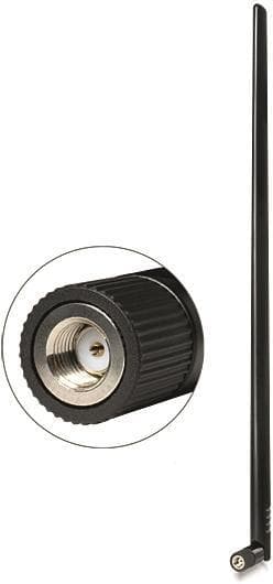 DeLOCK WLAN Antenn RP-SMA ha, 9dBi, 2,4GHz, rundstrål, 50 Ohm, svart