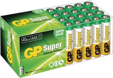 Alkaline Batteri AAA 1.5 V Super 40-Boks
